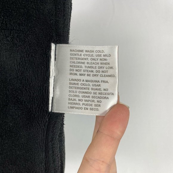 Kristen Blake Women's Size Medium Black Full Zip Plush Fleece Hooded Jacket - Picture 11 of 12